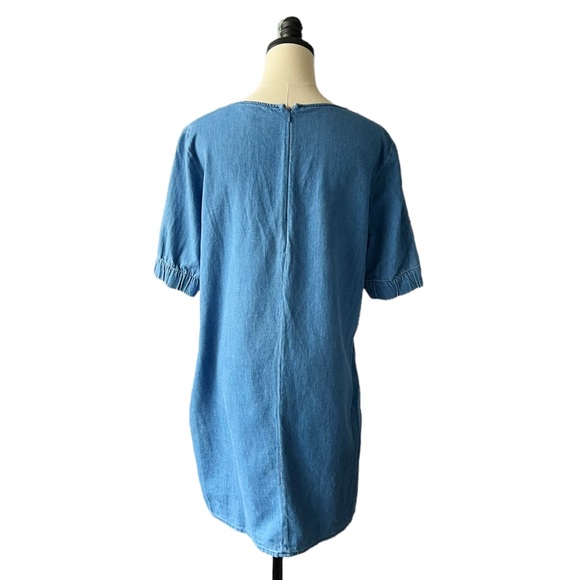 COS Denim Chambray Shift Dress | US 10 - Picture 4 of 10
